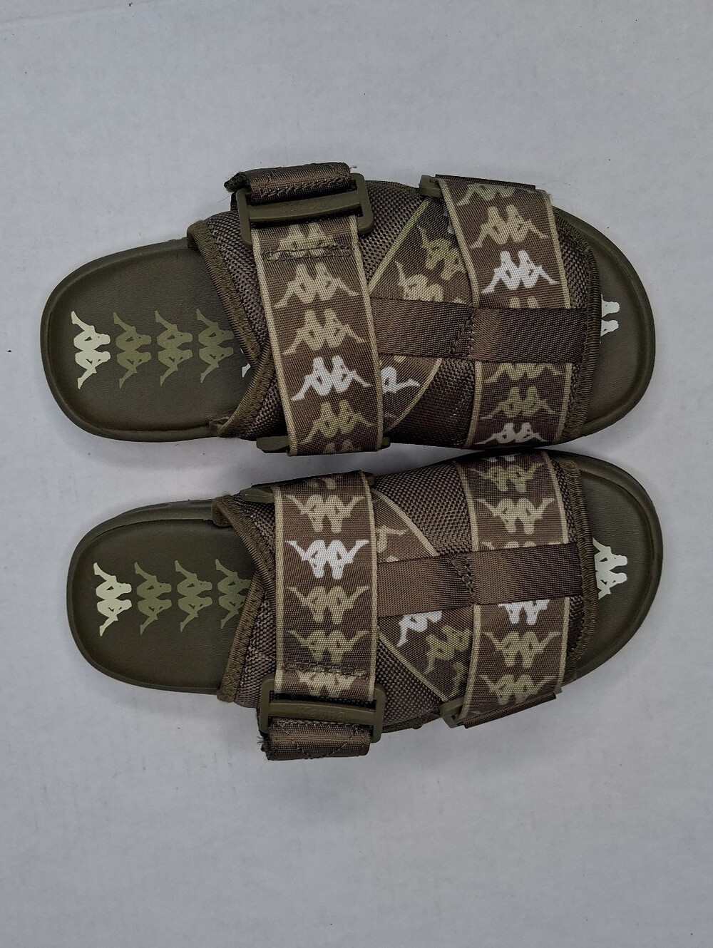 Kappa 222 Banda Mitel 1 Slides Unisex Size 4 (EU 36) Olive Camo